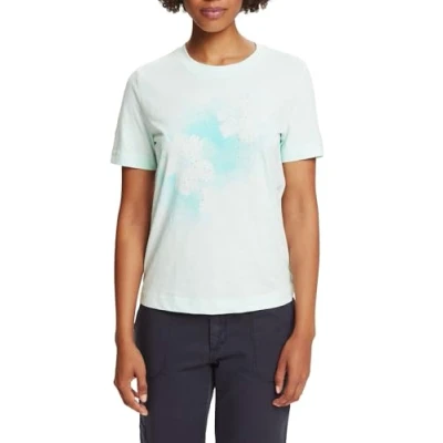 Abbildung von Esprit Regular FIT Tshirt print, Damen, Größe: Medium, Light aqua green