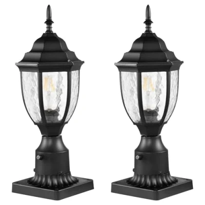 Abbildung von VEVOR 2x Außenleuchte Gartenleuchte Außenlampe Wegeleuchte E27 Standleuchte 39cm