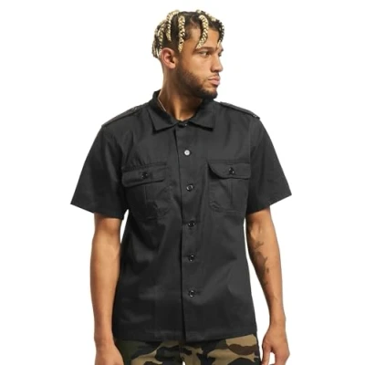 Abbildung von Brandit Herren US HEMD Hemd, Herren, Größe: Large, Black