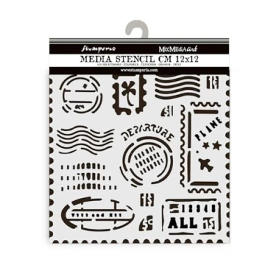 Abbildung von Stamperia Thick Stencils for Scrapbooks, Albums, Cards, Bullet Journalling, and More, Flexible Material, Easy to Clean, Perfect Crafts Gifting (Favourites Refresh, Leaves)