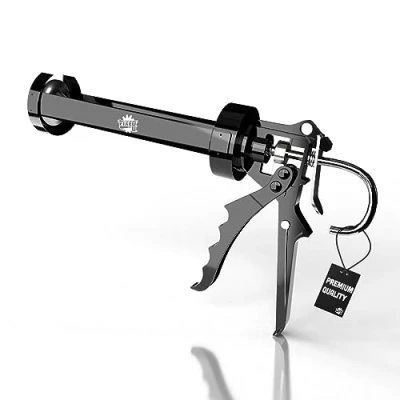 Abbildung von FixedByU Kartuschenpistole 2k Kartuschenpresse Metall Silikonpistole mit 18:1 Übersetzung, (für Standard Kartuschen bis 310ml)