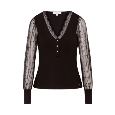 Abbildung von Morgan 222TEANA Bluse, Damen, Größe: 34, Noir