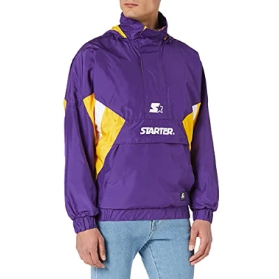 Abbildung von Starter Windbreaker, Herren, Größe: Small, Realviolet/californiayllw/wht