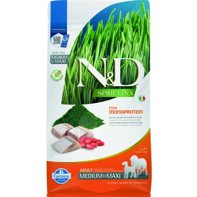 Abbildung von N&amp;D Spirulina Hundefutter Hering medium/maxi 2,5 kg