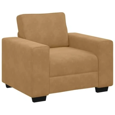 Abbildung von vidaXL Sofa Sessel Braun 60 cm Samt