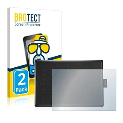 Abbildung von BROTECT Entspiegelungs Schutzfolie für Wacom One Medium (2 Stück) Matte Displayschutz Folie, Anti Reflex, Fingerprint