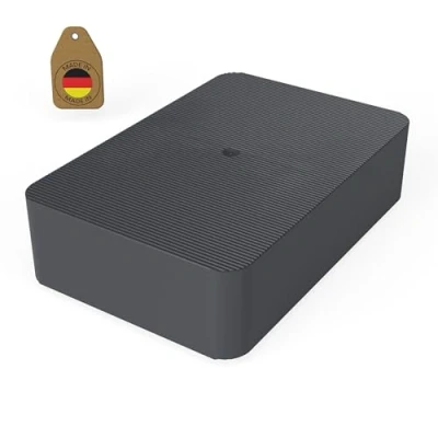 Abbildung von FUX 100 Stück Abstandshalter Kunststoff 60 x 40 15mm Verglasungsklötze Klötzchen Unterlegplatten Distanzplättchen Kunststoffplatte Ausgleichsplättchen Fensterkeile (Dicke: 15mm)