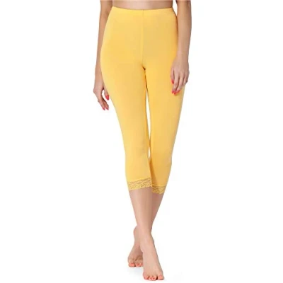 Abbildung von Merry Style Damen 3/4 Leggings MS10 290(Gelb, S)