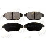 Abbildung von KRAFT 6005720 Bremsbelagsatz Vorderachse PEUGEOT: 206 Schrägheck, 207 CC, CITROËN: C4 I Berlingo / First