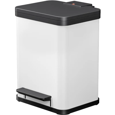 Abbildung von Hailo Mülleimer &quot;Öko duo Plus M&quot;, 2 Behälter, 18 l, Stahlblech o. Edelstahl, Kunststoff Inneneimer, Made in Germany