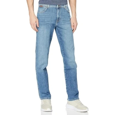 Abbildung von Wrangler Herren Texas Low Stretch Straight Jeans, Worn Broke, 36W / 34L EU