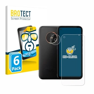 Abbildung von BROTECT (6 Stück Schutzfolie für Gigaset GX6 Pro (Display+Kamera) Displayschutz Folie Ultra Klar