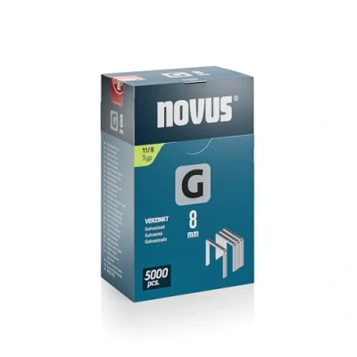 Abbildung von Novus Tools 042 0766 Flachdrahtklammern Typ 11 5000 Stück Abmessungen (L x B H) 8 10,6 mm