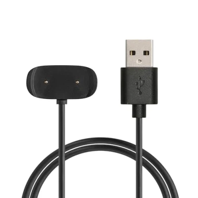 Abbildung von kwmobile USB Kabel Charger kompatibel mit Huawei Amazfit Bip 5 / GTR Mini/Amazfit Active/Active Edge Ladekabel Smart Watch Ersatzkabel Fitnesstracker Aufladekabel in Schwarz