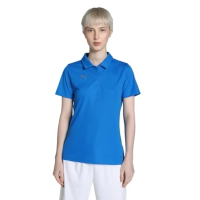 Abbildung von Puma Teamliga Sideline Poloshirt, Damen, Größe: XL, Electric blue lemonade/puma white