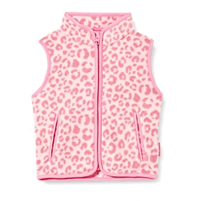 Abbildung von Playshoes Strickfleecejacke Fleece Weste Leo Print