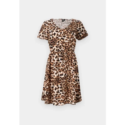 Abbildung von Vero Moda Vmeasy Short Dress Freizeitkleid, Damen, Größe: XS, Beige