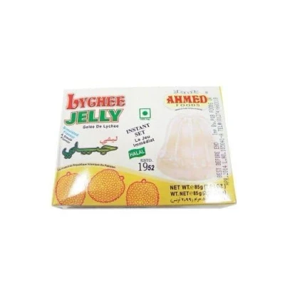 Abbildung von Ahmed Götterspeise/Gelee mit Geschmacksrichtung Litschi 3 x 85 g