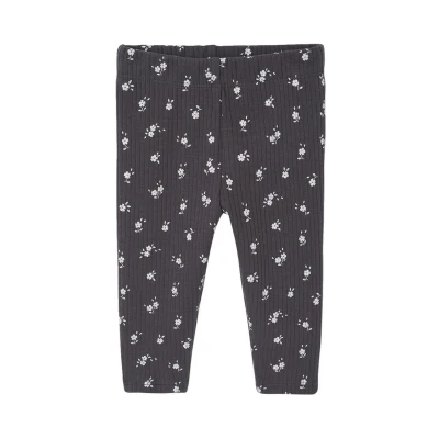 Abbildung von Vertbaudet Bedruckte Leggings Hosen für Kinder, Größe: 80, Anthrazit