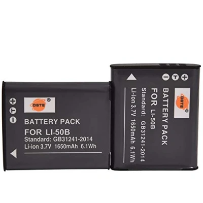 Abbildung von DSTE 2 Pack Ersatz Batterie Akku for Olympus Li 50B Stylus 1010 1020 1030 9000 9010 Tough TG 870 SP 800UZ 810UZ SZ 10 11 12 15 20 30MR 720UZ iHS 16 Kamera
