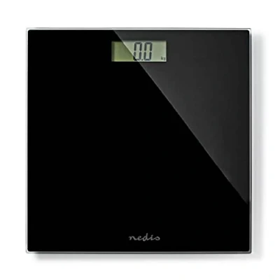 Abbildung von Nedis PESC500BK, Elektronische Personenwaage, 150 kg, 100 g, Schwarz, Quadratisch