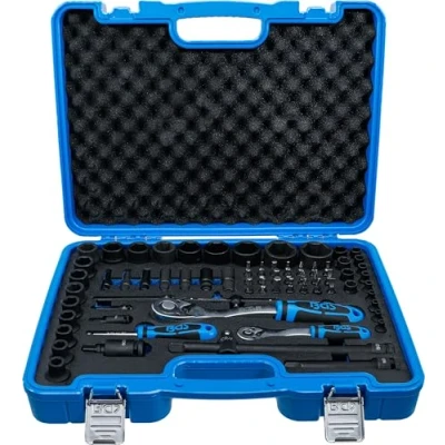 Abbildung von BGS Stecknüsse, (Set), Sechskant, 6,3 mm (1/4&quot;) + 12,5 (1/2&quot;), 69 tlg.
