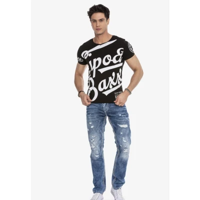 Abbildung von Cipo &amp; Baxx 5 Pocket Jeans &quot;Jeans&quot;, bequeme im lässigen Destroyed Look, CD651