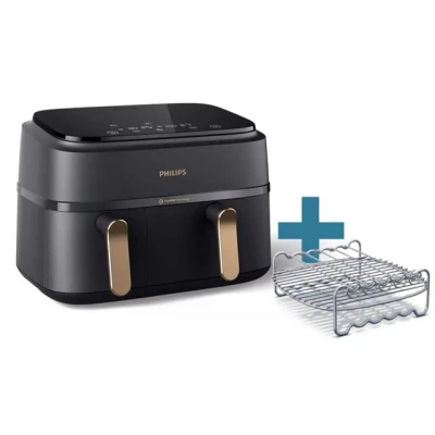 Abbildung von Philips Heißluftfritteuse NA352/04 3000 Series Doppel