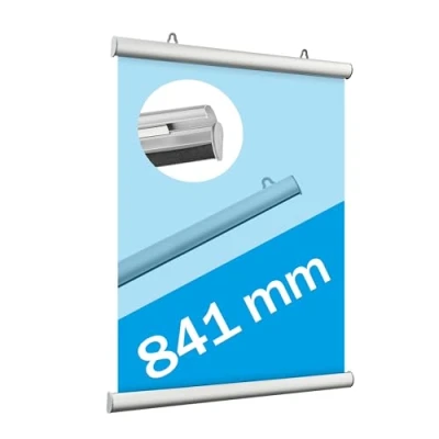 Abbildung von Posterklemmschienen Aluminium, aufklappbar silber 841