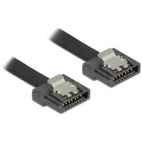 Abbildung von Delock 0.7m SATA III Kabel (0,7 m, III, 7 pin, Male Connector/Male Connector, Schwarz)