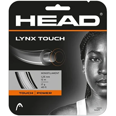 Abbildung von HEAD Unisex Adult Lynx Touch Tennis Saite, Transparent Schwarz, 1.25 mm / 17 g