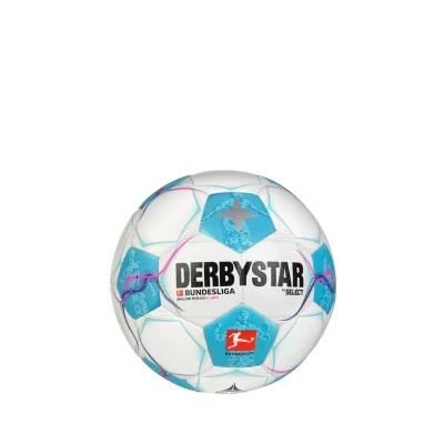 Abbildung von Derbystar AUSRÜSTUNG Bundesliga Brillant Replica Slight Trainings Fußball, Herren, Größe: 4, Weissblaupink