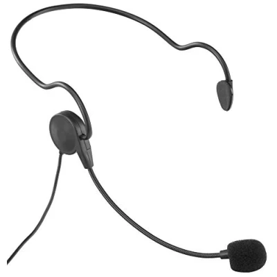 Abbildung von McGrey HS 20 Headset Mikrofon (Komfortabel und leicht zu tragen, sprach gesangsoptimiertes Kondensatormikrofon, Kapselposition verstellbar, Windschutz, Mini XLR Stecker) Schwarz