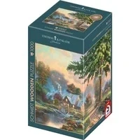 Abbildung von Holzpuzzle Thomas Kinkade Studios: Am alten Mühlenbach
