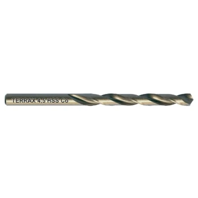 Abbildung von TERRAX by RUKO Spiralbohrer HSS CO5 4,5 mm in 10 er Kunstoffpack