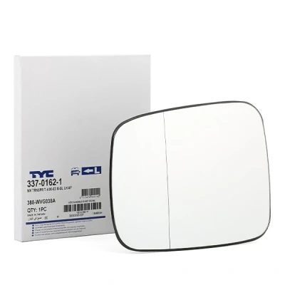 Abbildung von TYC 337 0162 1 Außenspiegelglas links VOLKSWAGEN: Transporter 4 Bus, Kastenwagen, Pritsche / Fahrgestell