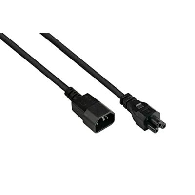 Abbildung von Good Connections Kaltgeräteverlängerung 3 m C14 (gerade) an C5 1,00 mm² schwarz