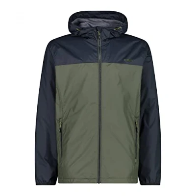 Abbildung von CMP Regenjacke für Herren mit Kapuze, Ölgrün, 52