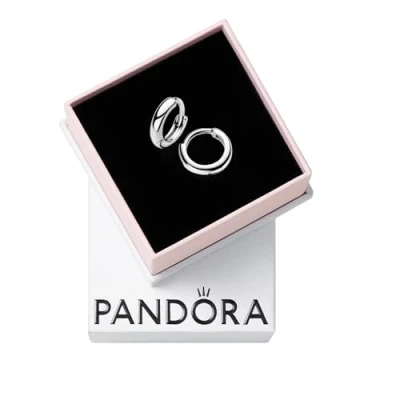 Abbildung von Pandora Essence Runde Huggie Kreolen Ohrringe aus Sterling Silber, 293286C00