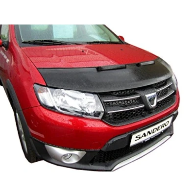 Abbildung von AB 00058 Auto Bra kompatibel mit Dacia Sandero II Stepway Logan MCV Bj. 2012 2022 Haubenbra Steinschlagschutz Tuning Bonnet