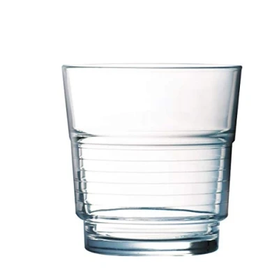 Abbildung von Arcoroc ARC 58057 Spirale Trinkglas, Wasserglas, Saftglas, 250ml, Glas, transparent, 6 Stück