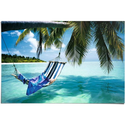 Abbildung von Reinders! Poster Hängematte am Strand, (1 St)