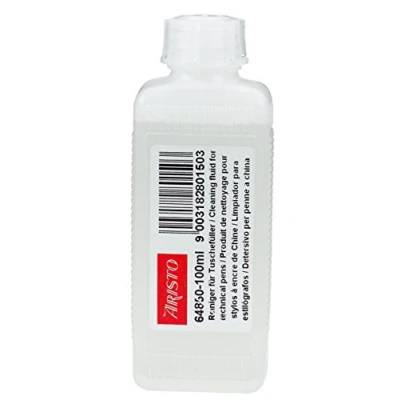Abbildung von Aristo AR64850 Reinigungsflüssigkeit für Tuschestifte (100 ml in handlicher Plastikflasche) transparent