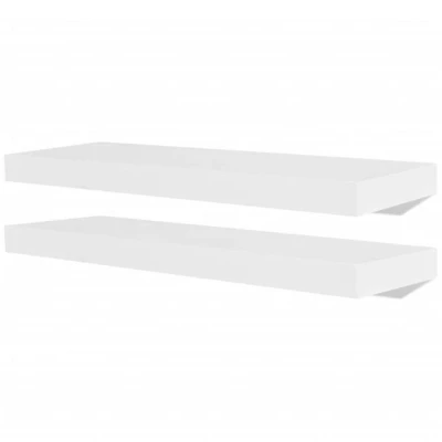 Abbildung von vidaXL 4X Wandregal Weiß 60cm Wandboard Bücherregal Hängeregal Schweberegal