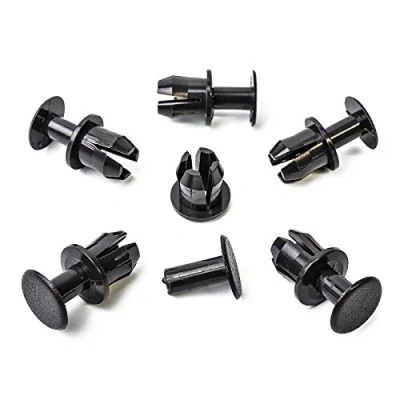 Abbildung von 10x Spreiznieten Clips Verkleidung Dunkelgrau A1239900092