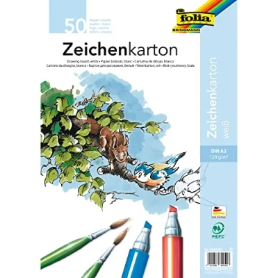 Abbildung von folia Tonpapier DIN A3 120 g/m²