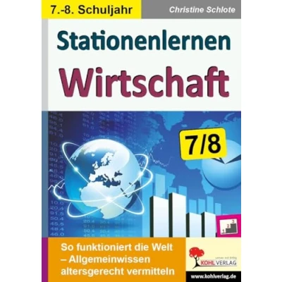 Abbildung von Stationenlernen Wirtschaft / Klasse 7 8: So funktioniert die Welt Allgemeinwissen altersgerecht vermitteln im 7. 8. Schuljahr
