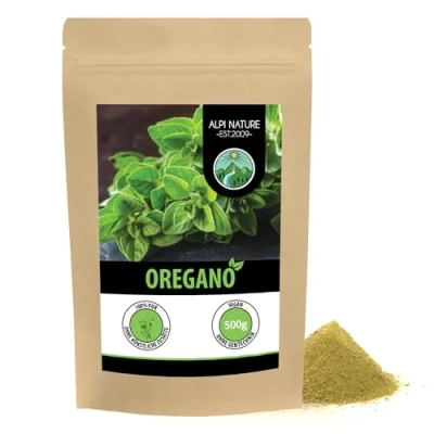 Abbildung von Oregano gemahlen (500g), Oreganopulver, 100% natürlich und ohne Zusätze, Pulver schonend getrocknet