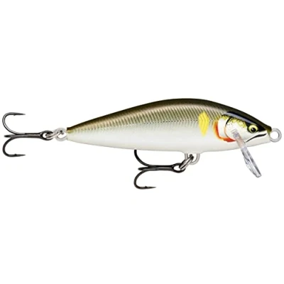 Abbildung von Rapala Angelköder Countdown Elite Angelzubehör aus Balsaholz Süßwasser Spinnköder Sinkend Lauftiefe: 1,2m Größe: 7,5cm / 10g Hergestellt in Estland Gilded Ayu