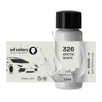 Abbildung von SD COLORS Arctic White 326 Ausbesserungslack, 15 ML, Reparatur Pinsel, Farbcode (Farbe)